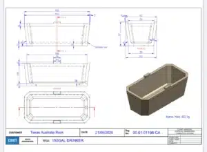Water Trough Design 150 gallon